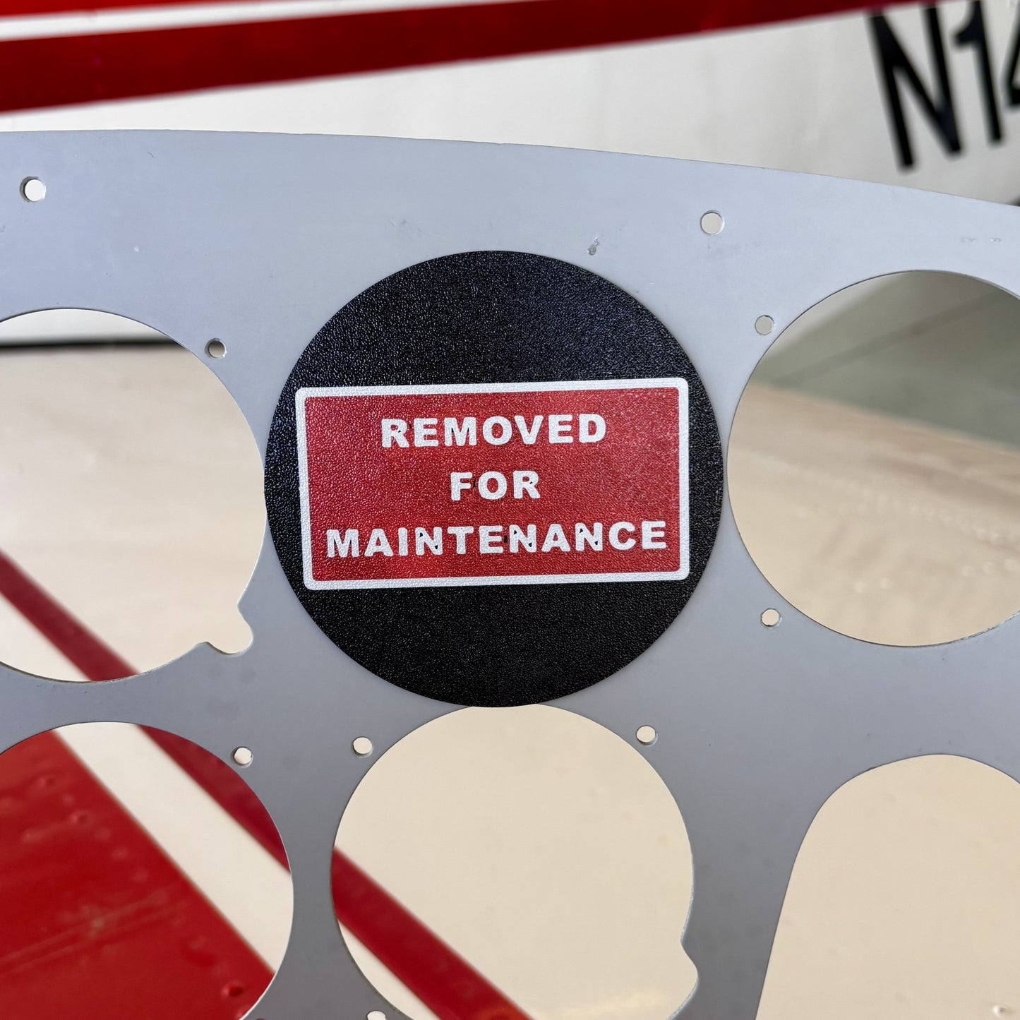 Removed for Maintenance Gauge Cover